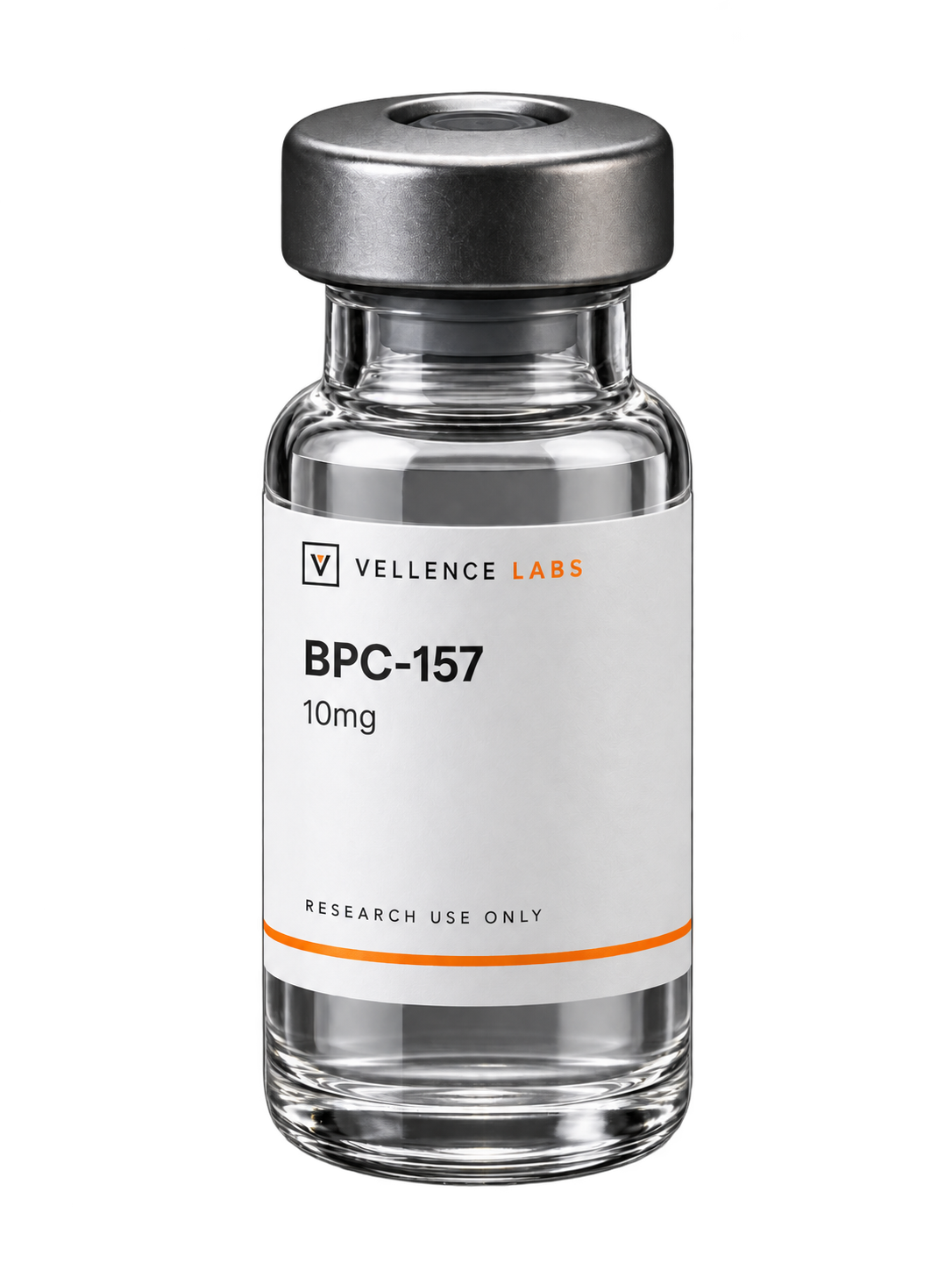 Vellence Labs BPC-157 10mg research vial, research use only