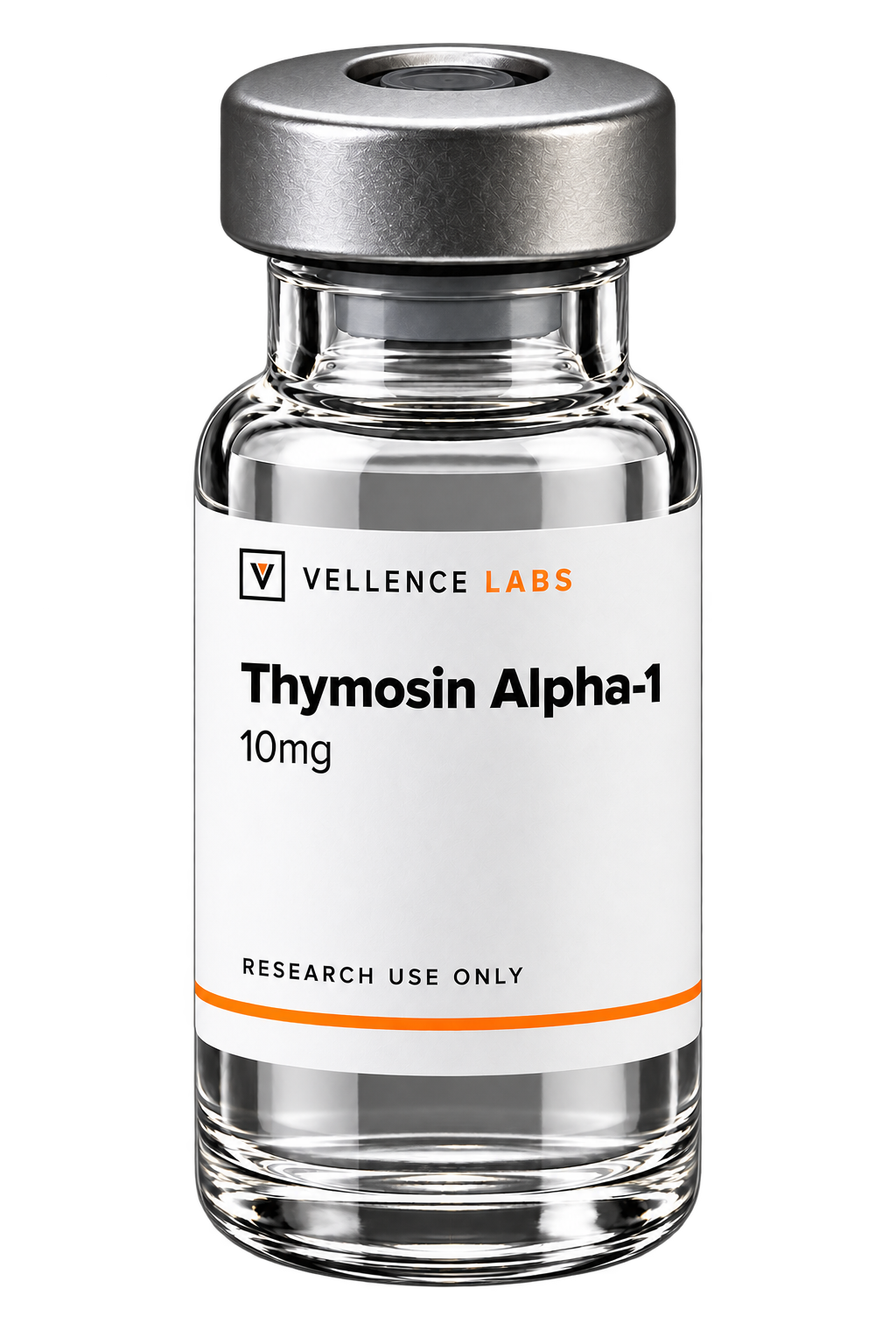 Vellence Labs Thymosin Alpha-1 10mg research vial, research use only