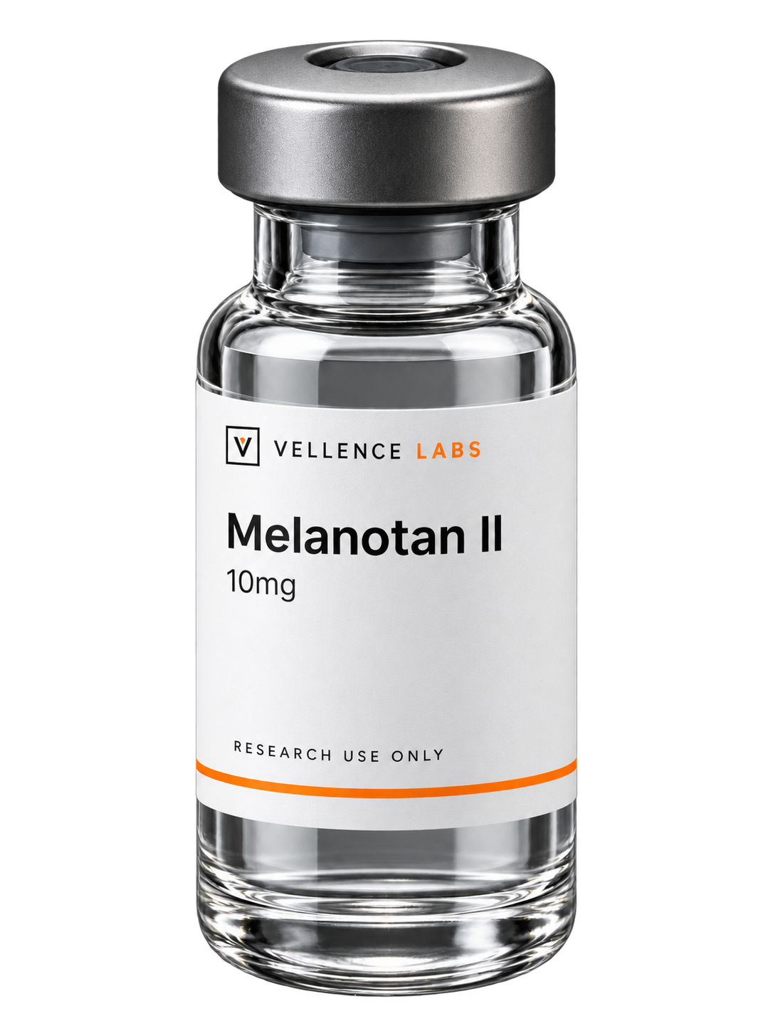 Vellence Labs Melanotan II 10mg research vial, research use only