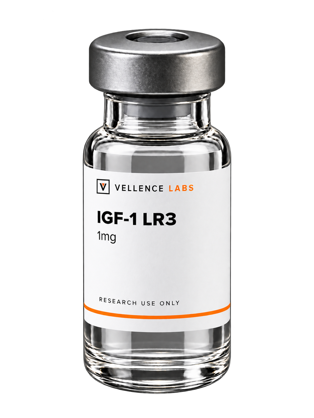 Vellence Labs IGF-1 LR3 1mg research vial, research use only