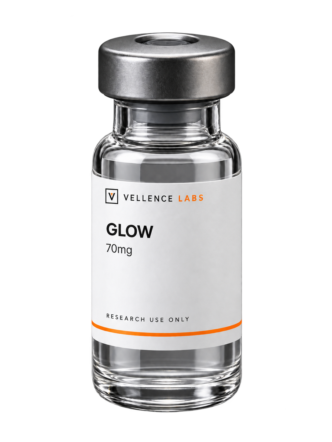 Vellence Labs GLOW 70mg research vial, research use only