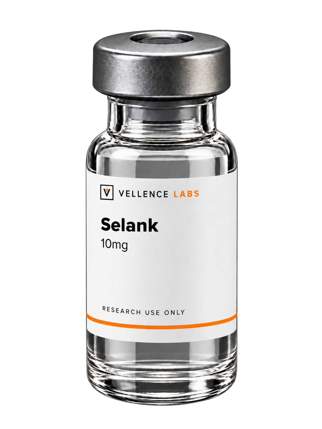 Vellence Labs Selank 10mg research vial, research use only
